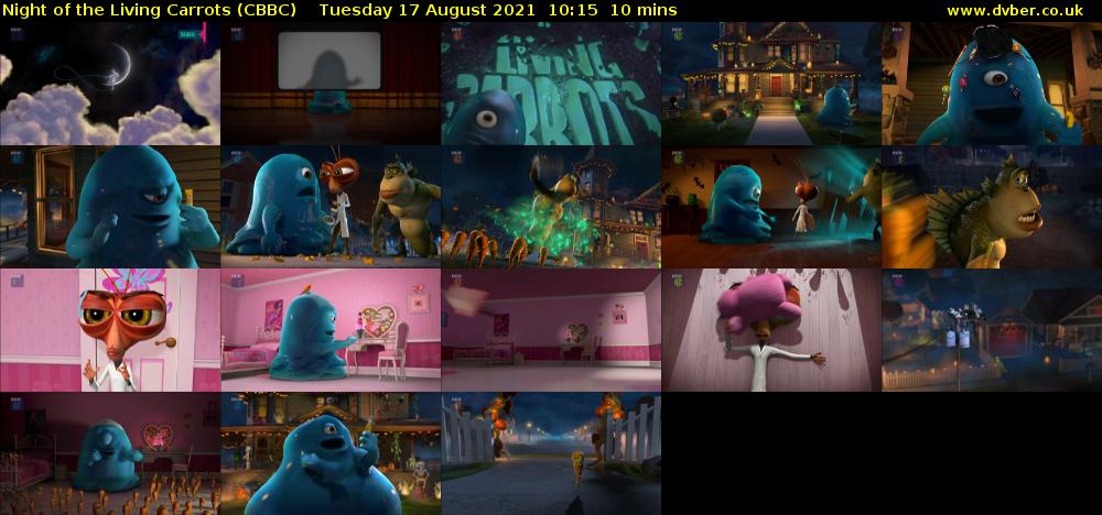 Night Of The Living Carrots (CBBC) Tuesday 17 August 2021 10:15 - 10:25