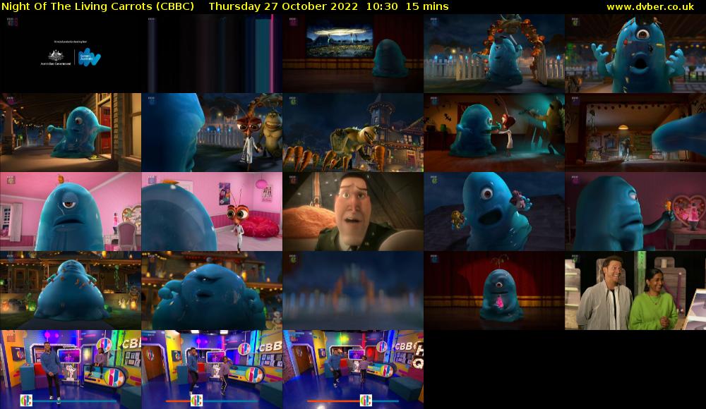 Night Of The Living Carrots (CBBC) Thursday 27 October 2022 10:30 - 10:45