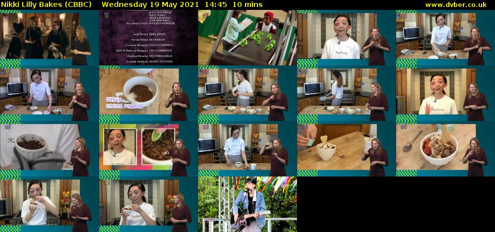 Nikki Lilly Bakes (CBBC) Wednesday 19 May 2021 14:45 - 14:55