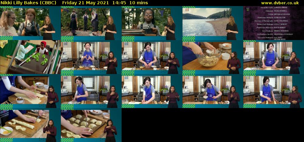 Nikki Lilly Bakes (CBBC) Friday 21 May 2021 14:45 - 14:55