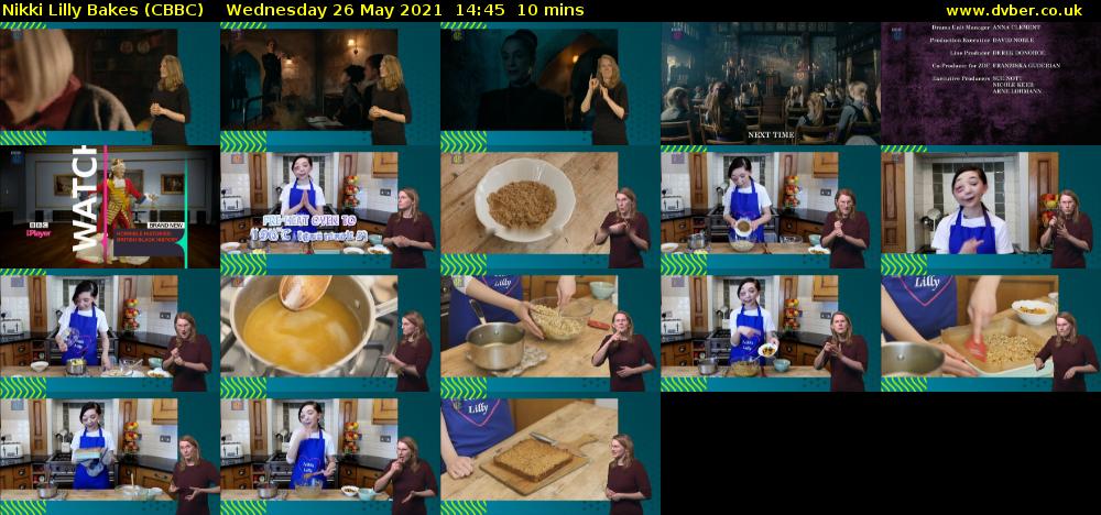 Nikki Lilly Bakes (CBBC) Wednesday 26 May 2021 14:45 - 14:55
