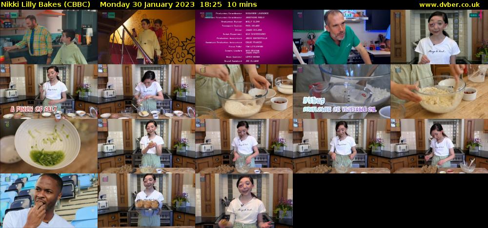 Nikki Lilly Bakes (CBBC) Monday 30 January 2023 18:25 - 18:35