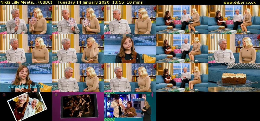 Nikki Lilly Meets... (CBBC) Tuesday 14 January 2020 13:55 - 14:05