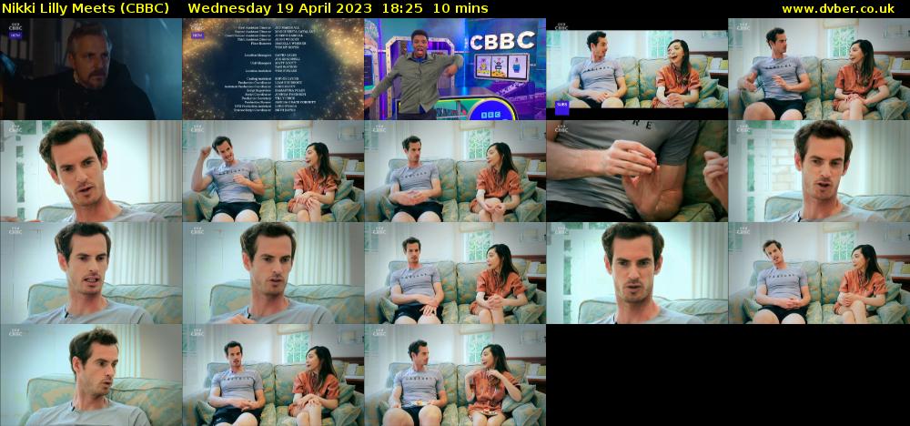 Nikki Lilly Meets (CBBC) Wednesday 19 April 2023 18:25 - 18:35