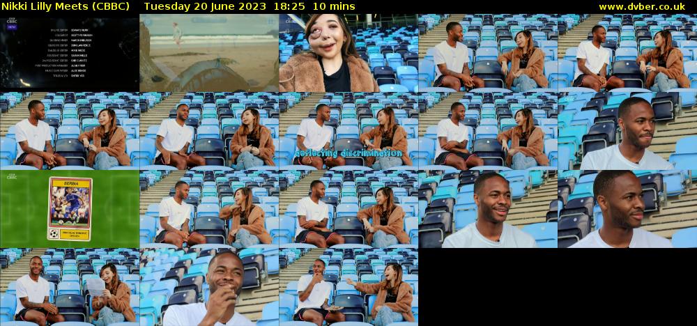 Nikki Lilly Meets (CBBC) Tuesday 20 June 2023 18:25 - 18:35