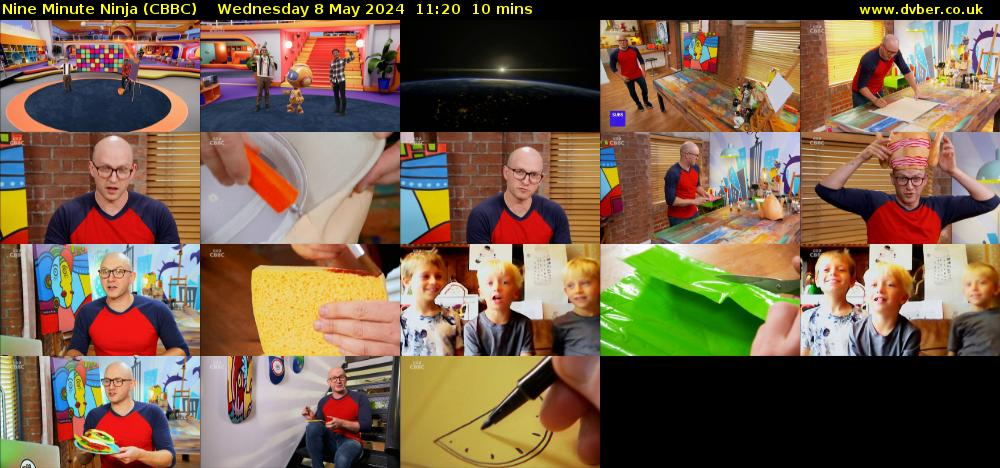 Nine Minute Ninja (CBBC) Wednesday 8 May 2024 11:20 - 11:30