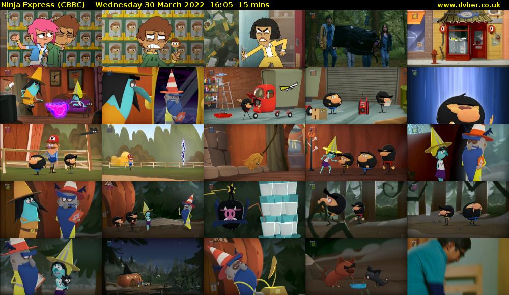 Ninja Express (CBBC) Wednesday 30 March 2022 16:05 - 16:20