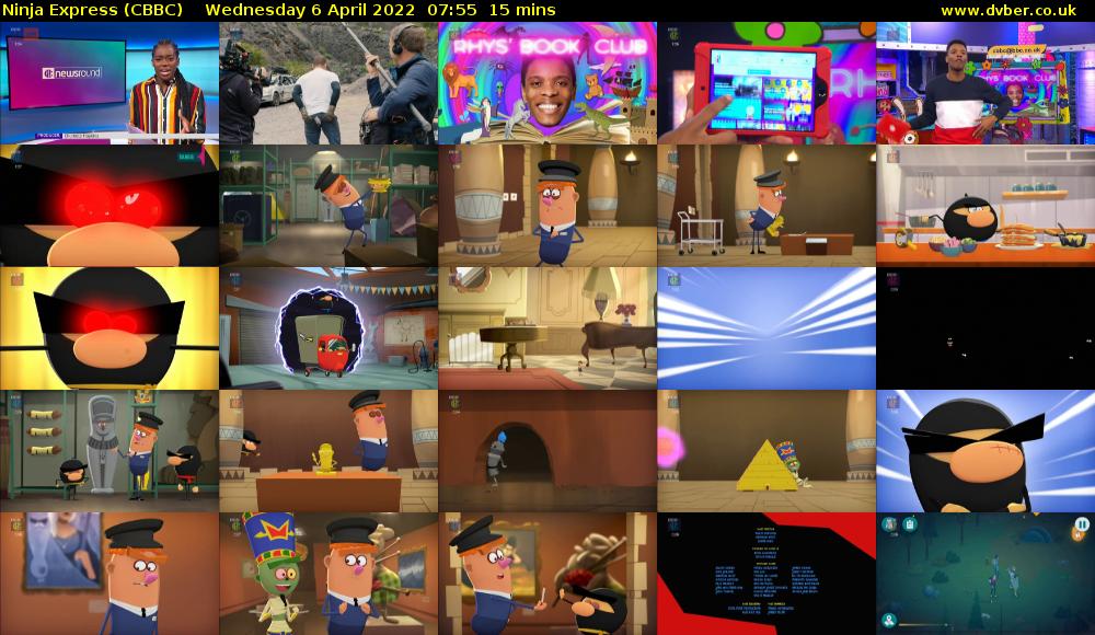 Ninja Express (CBBC) Wednesday 6 April 2022 07:55 - 08:10