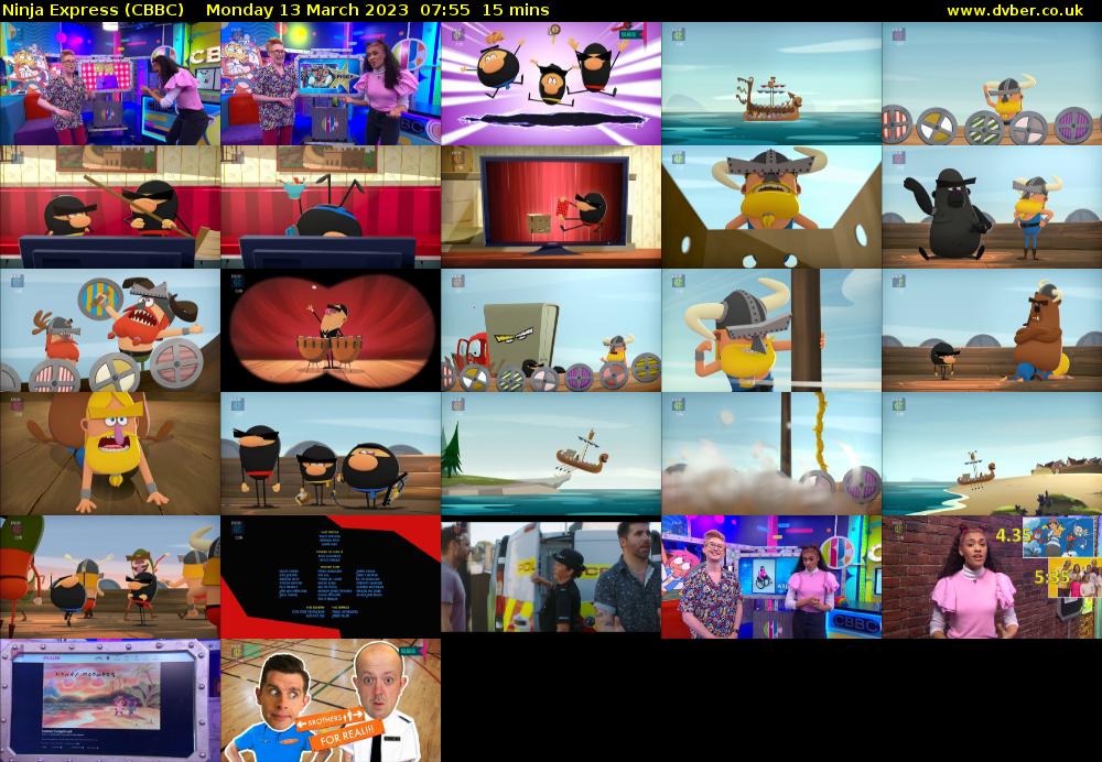 Ninja Express (CBBC) Monday 13 March 2023 07:55 - 08:10
