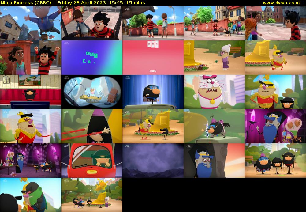 Ninja Express (CBBC) Friday 28 April 2023 15:45 - 16:00
