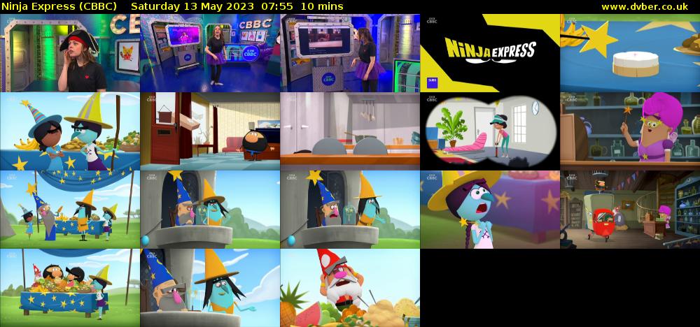Ninja Express (CBBC) Saturday 13 May 2023 07:55 - 08:05