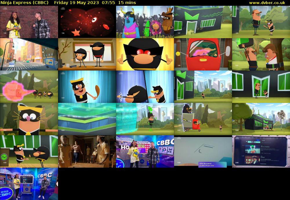 Ninja Express (CBBC) Friday 19 May 2023 07:55 - 08:10