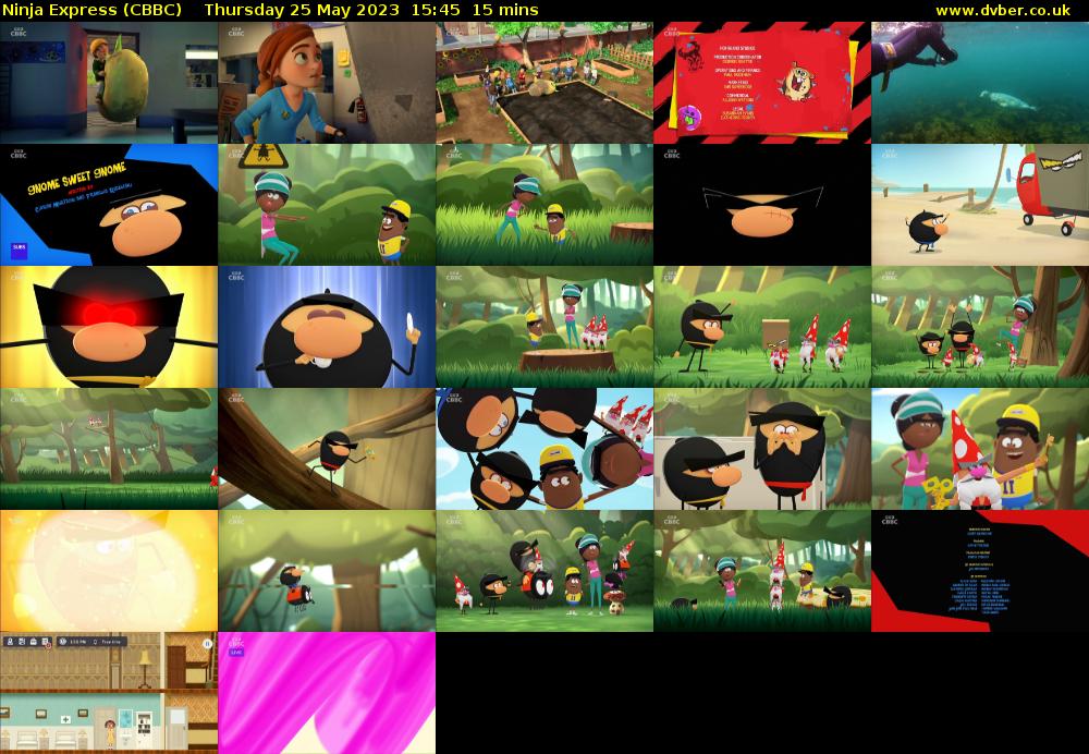 Ninja Express (CBBC) Thursday 25 May 2023 15:45 - 16:00