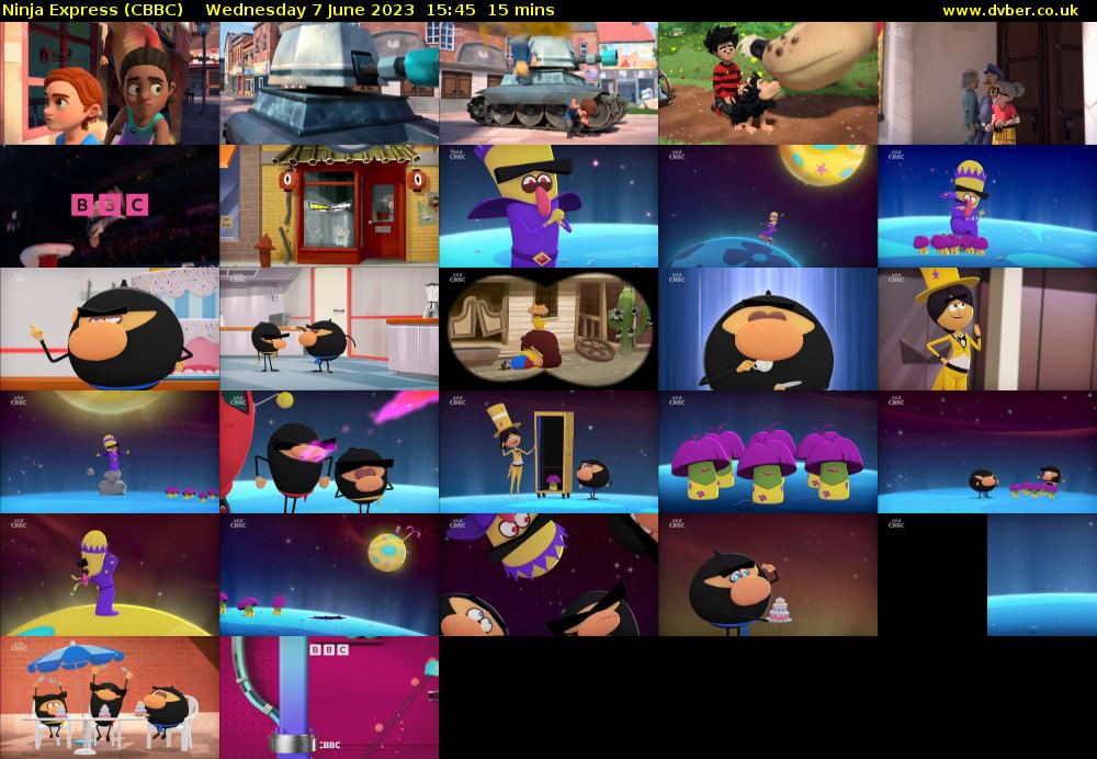 Ninja Express (CBBC) Wednesday 7 June 2023 15:45 - 16:00