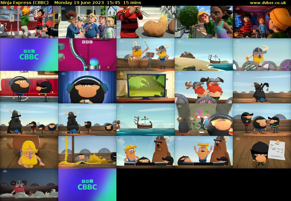 Ninja Express (CBBC) Monday 19 June 2023 15:45 - 16:00