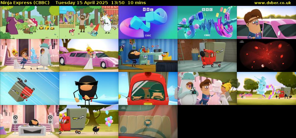Ninja Express (CBBC) Tuesday 15 April 2025 13:50 - 14:00
