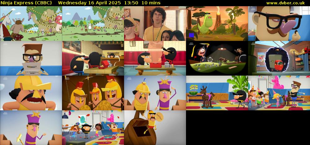 Ninja Express (CBBC) Wednesday 16 April 2025 13:50 - 14:00