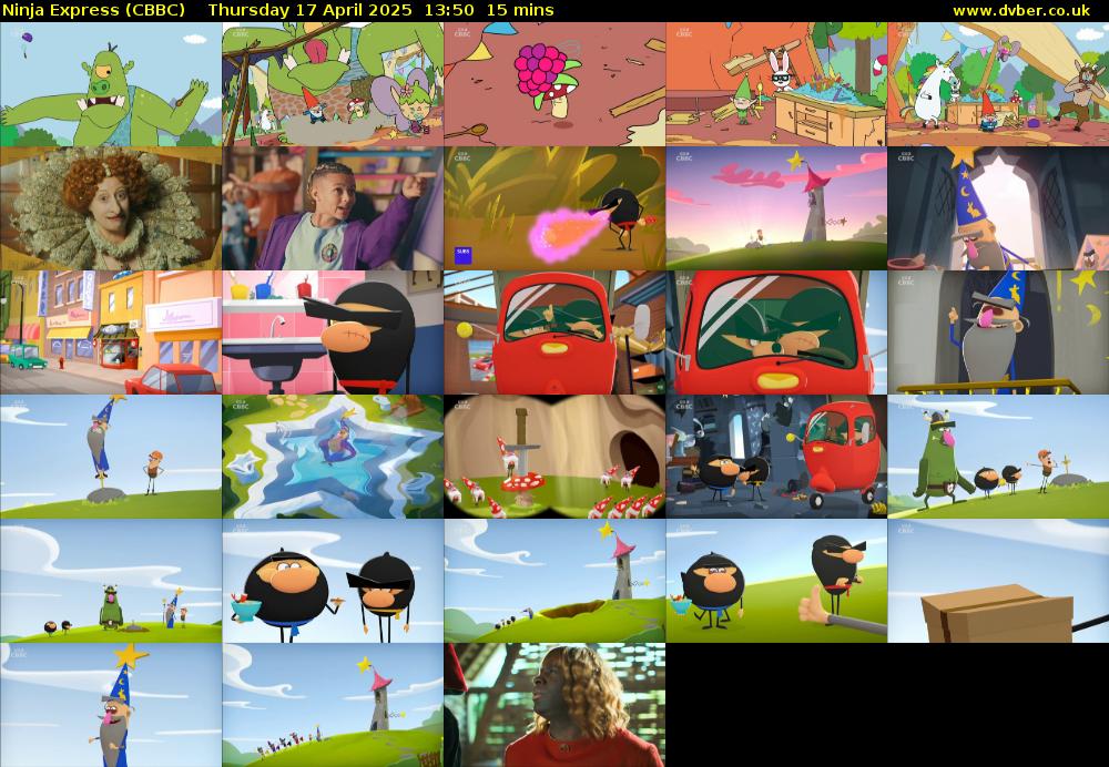 Ninja Express (CBBC) Thursday 17 April 2025 13:50 - 14:05