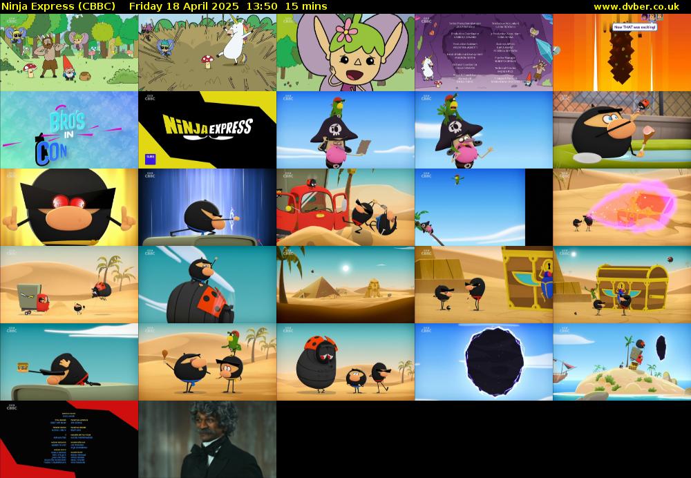Ninja Express (CBBC) Friday 18 April 2025 13:50 - 14:05