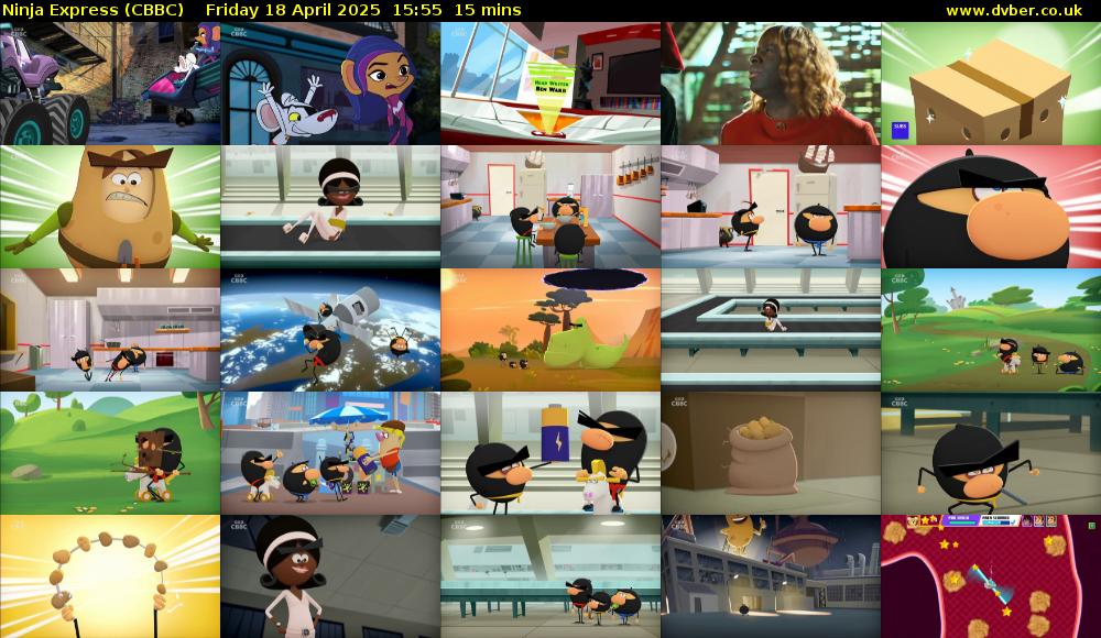 Ninja Express (CBBC) Friday 18 April 2025 15:55 - 16:10