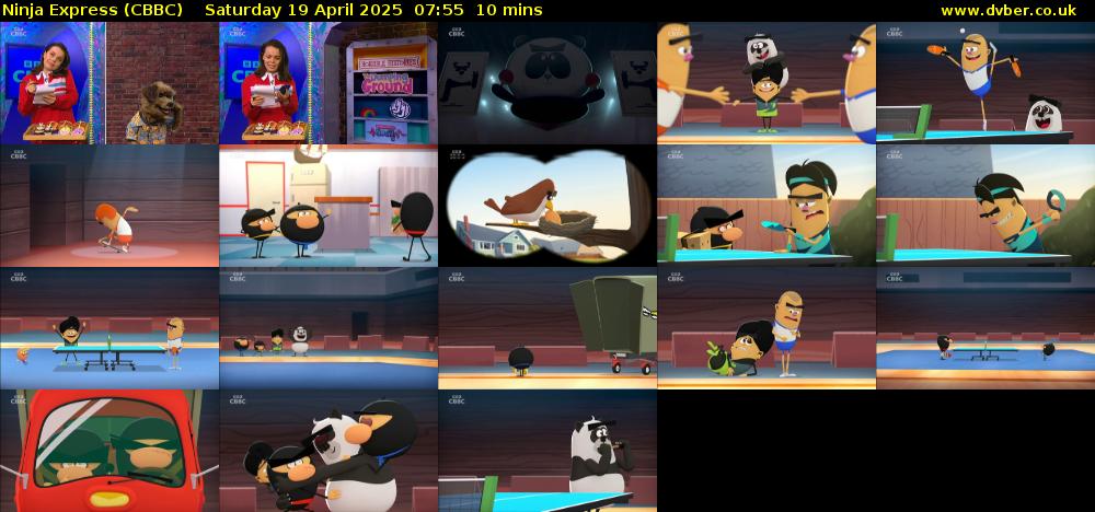 Ninja Express (CBBC) Saturday 19 April 2025 07:55 - 08:05