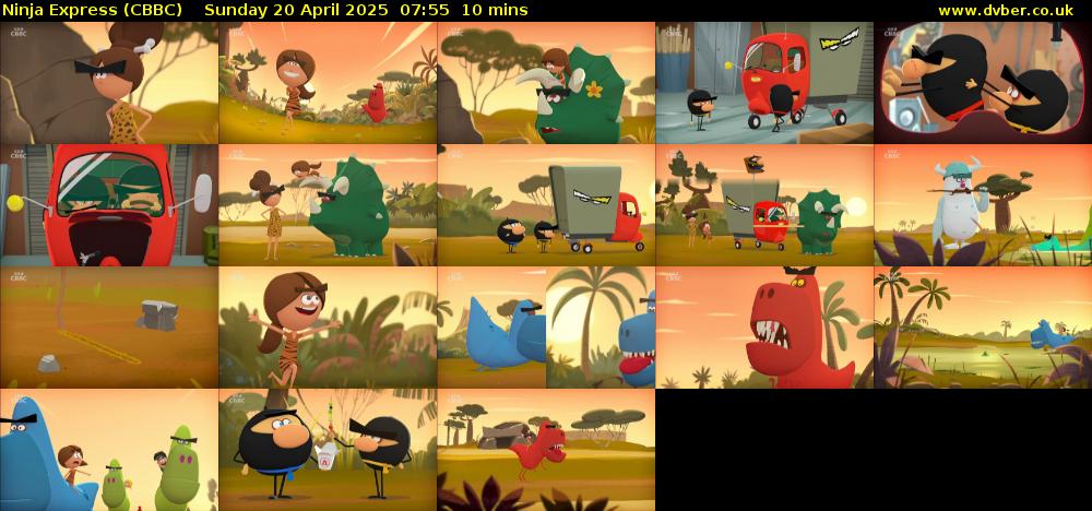 Ninja Express (CBBC) Sunday 20 April 2025 07:55 - 08:05