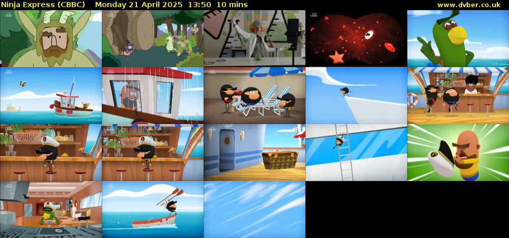 Ninja Express (CBBC) Monday 21 April 2025 13:50 - 14:00