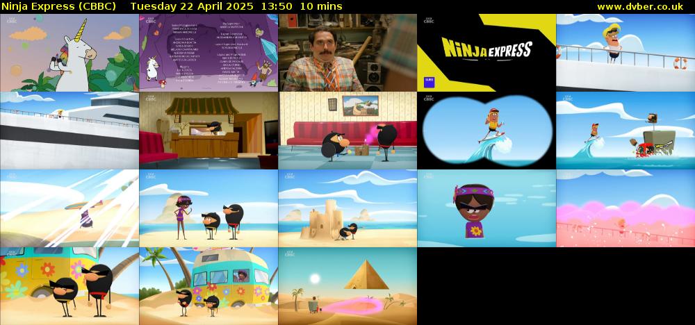 Ninja Express (CBBC) Tuesday 22 April 2025 13:50 - 14:00