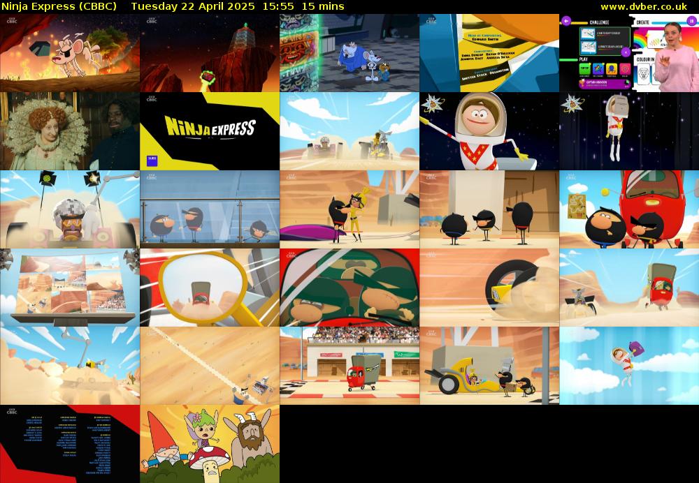 Ninja Express (CBBC) Tuesday 22 April 2025 15:55 - 16:10