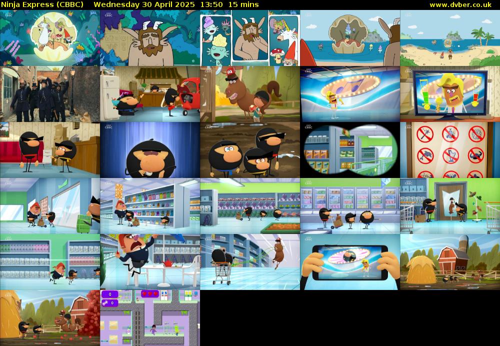 Ninja Express (CBBC) Wednesday 30 April 2025 13:50 - 14:05