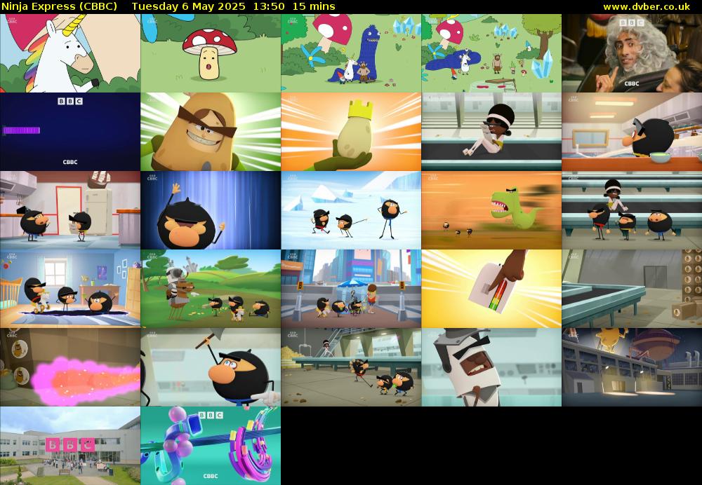 Ninja Express (CBBC) Tuesday 6 May 2025 13:50 - 14:05