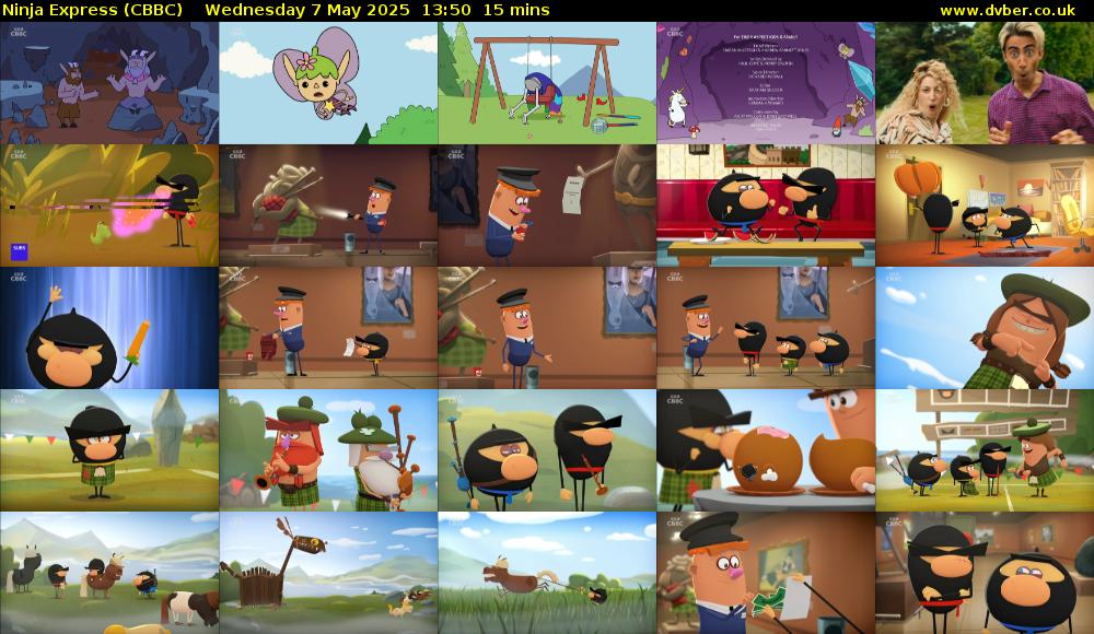 Ninja Express (CBBC) Wednesday 7 May 2025 13:50 - 14:05