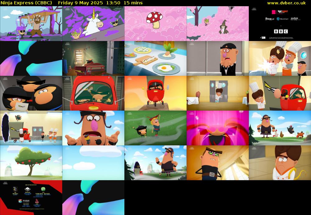 Ninja Express (CBBC) Friday 9 May 2025 13:50 - 14:05
