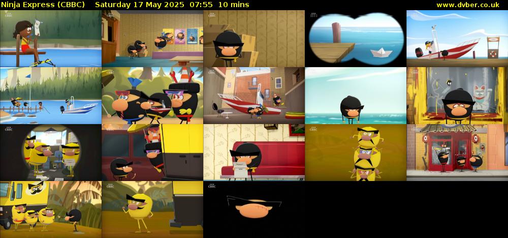 Ninja Express (CBBC) Saturday 17 May 2025 07:55 - 08:05