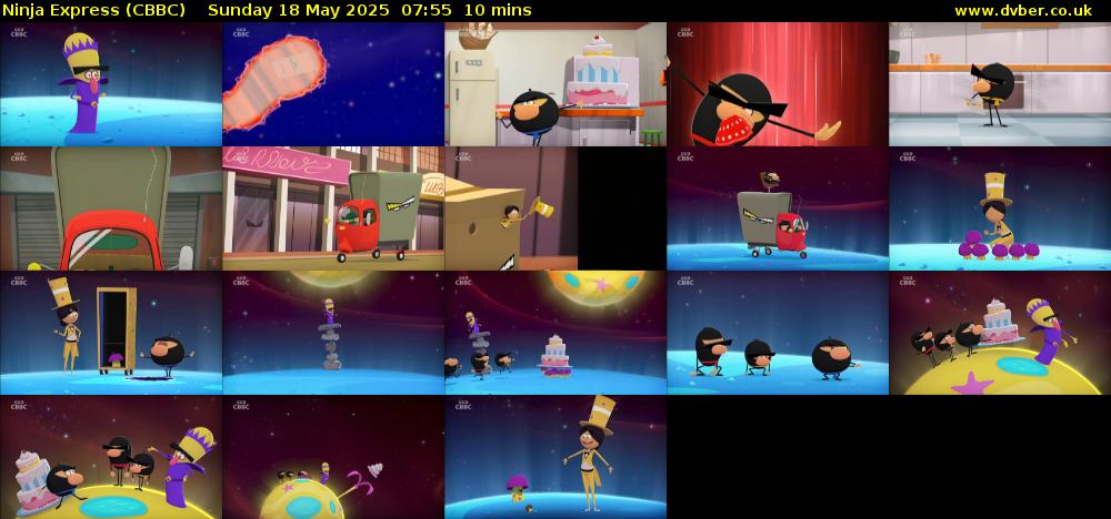 Ninja Express (CBBC) Sunday 18 May 2025 07:55 - 08:05