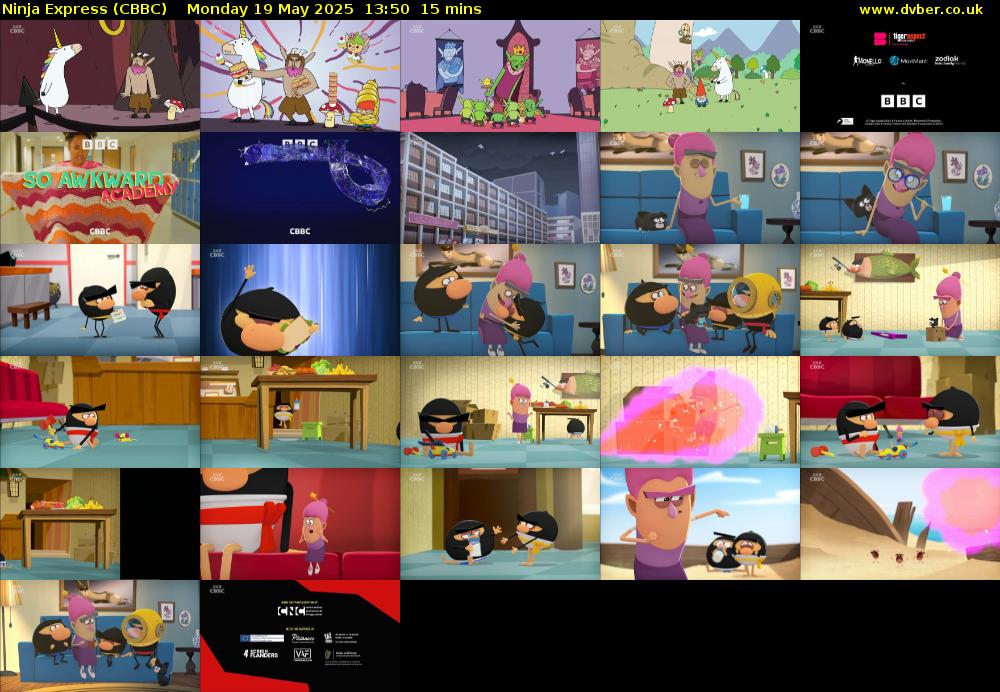 Ninja Express (CBBC) Monday 19 May 2025 13:50 - 14:05