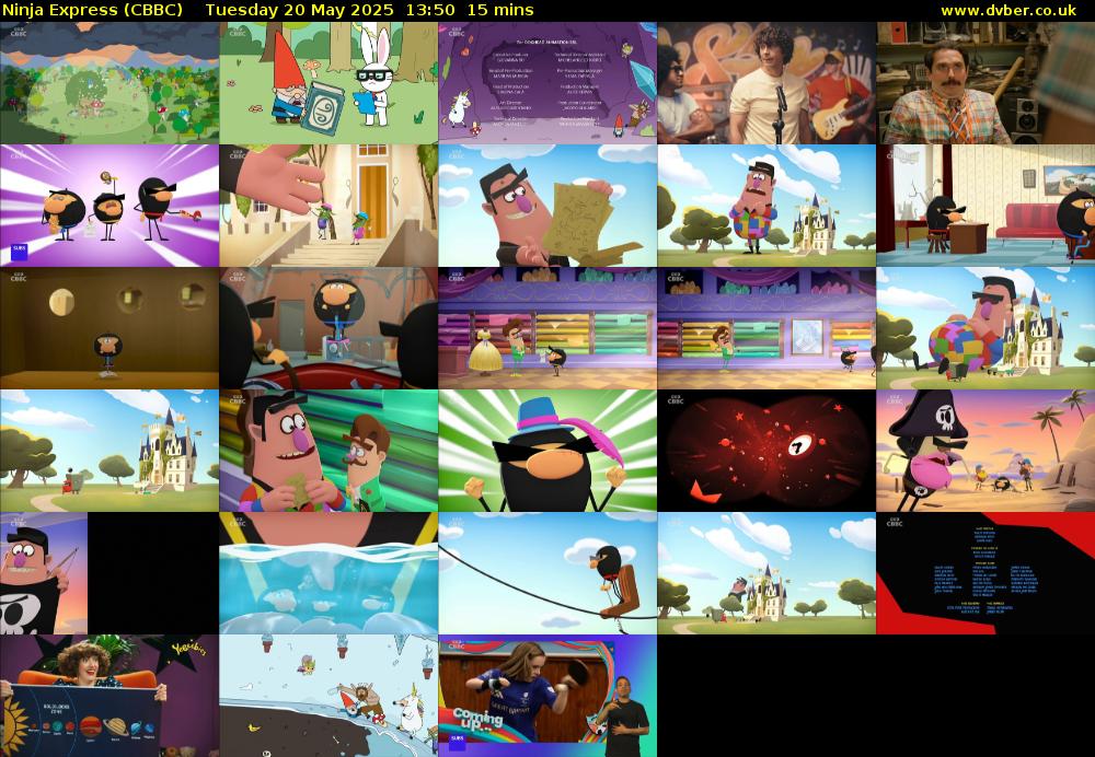 Ninja Express (CBBC) Tuesday 20 May 2025 13:50 - 14:05