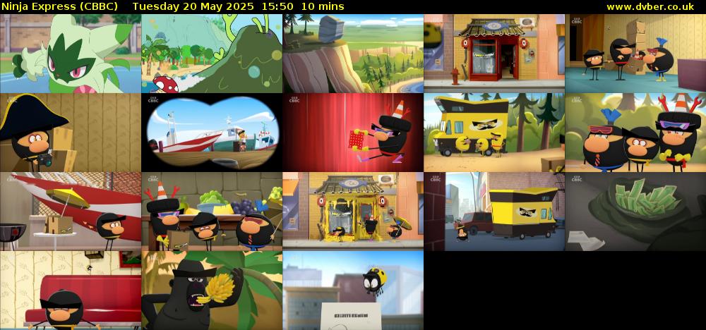 Ninja Express (CBBC) Tuesday 20 May 2025 15:50 - 16:00