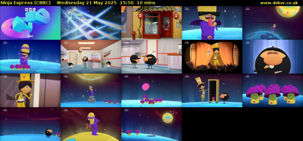 Ninja Express (CBBC) Wednesday 21 May 2025 15:50 - 16:00