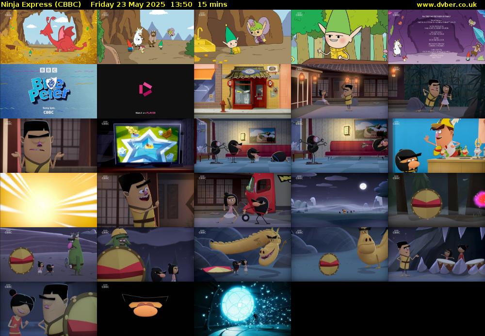 Ninja Express (CBBC) Friday 23 May 2025 13:50 - 14:05