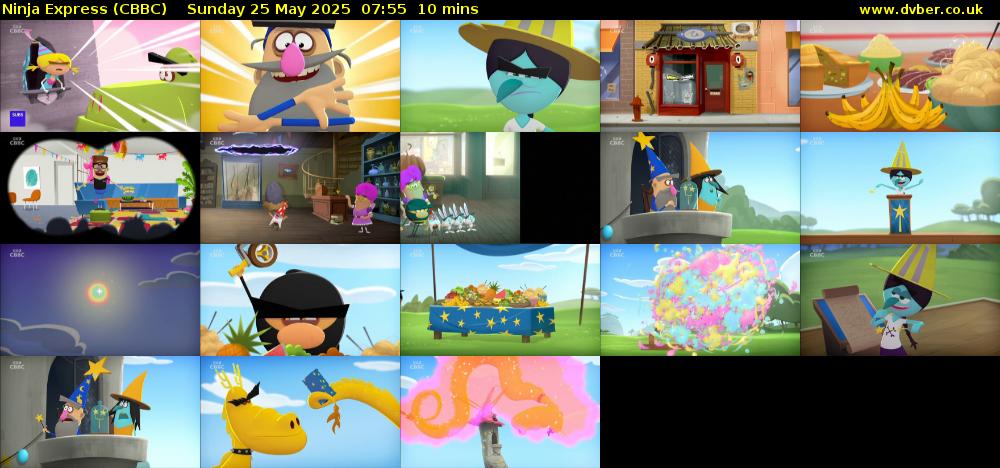 Ninja Express (CBBC) Sunday 25 May 2025 07:55 - 08:05