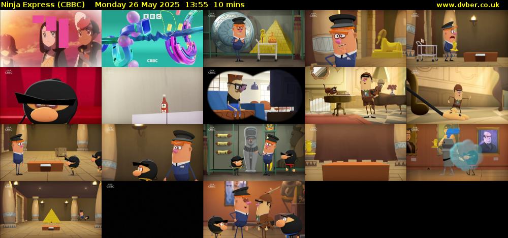Ninja Express (CBBC) Monday 26 May 2025 13:55 - 14:05