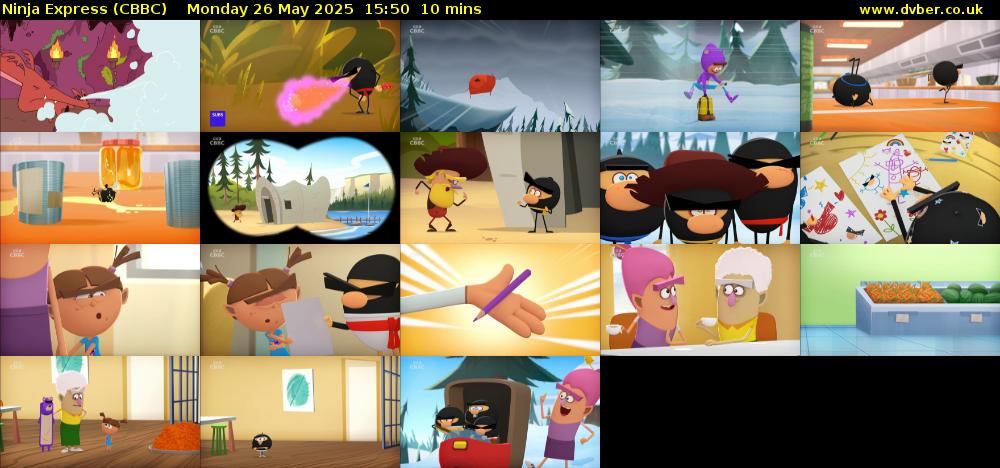 Ninja Express (CBBC) Monday 26 May 2025 15:50 - 16:00