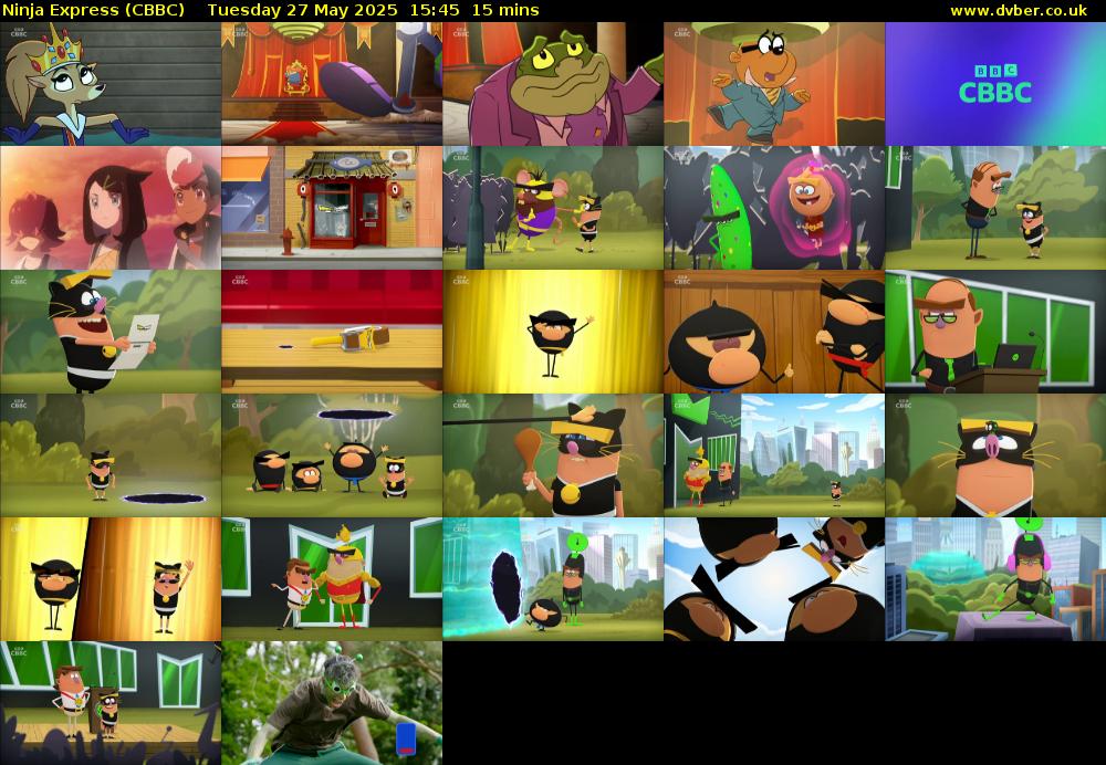 Ninja Express (CBBC) Tuesday 27 May 2025 15:45 - 16:00