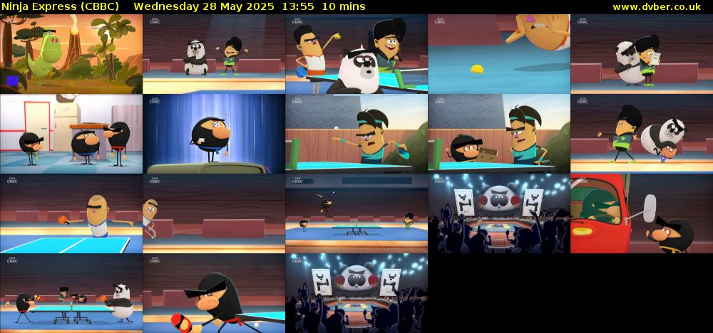 Ninja Express (CBBC) Wednesday 28 May 2025 13:55 - 14:05