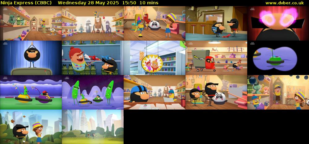 Ninja Express (CBBC) Wednesday 28 May 2025 15:50 - 16:00
