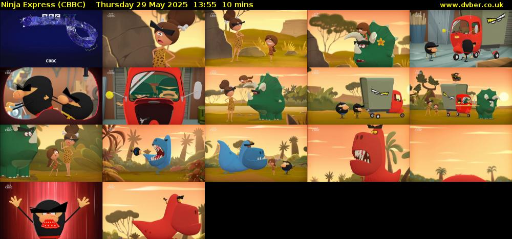 Ninja Express (CBBC) Thursday 29 May 2025 13:55 - 14:05