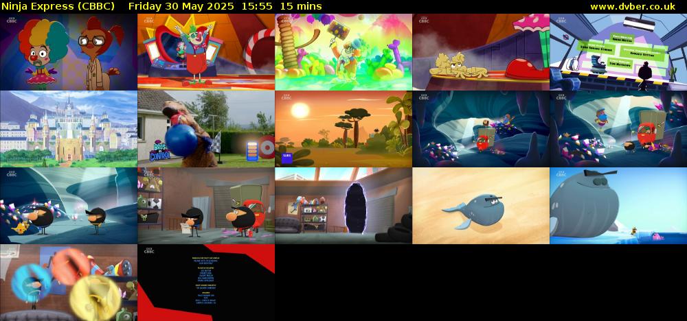 Ninja Express (CBBC) Friday 30 May 2025 15:55 - 16:10