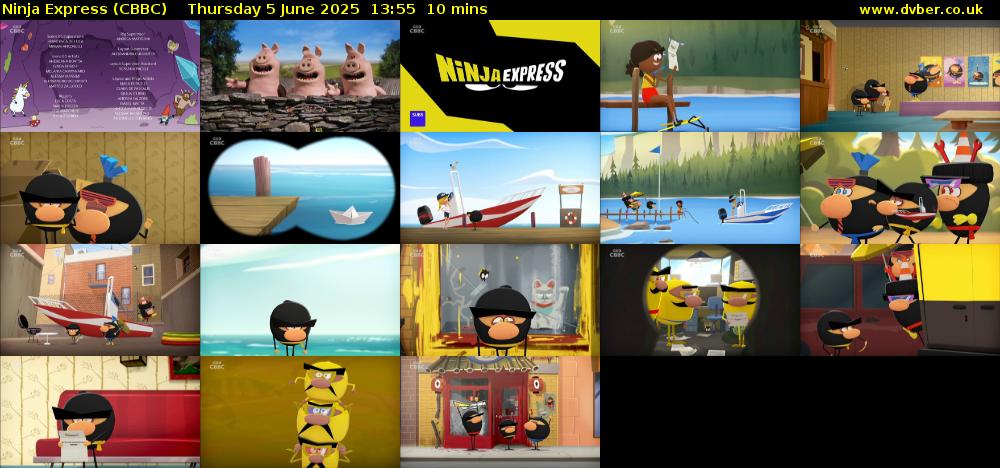 Ninja Express (CBBC) Thursday 5 June 2025 13:55 - 14:05