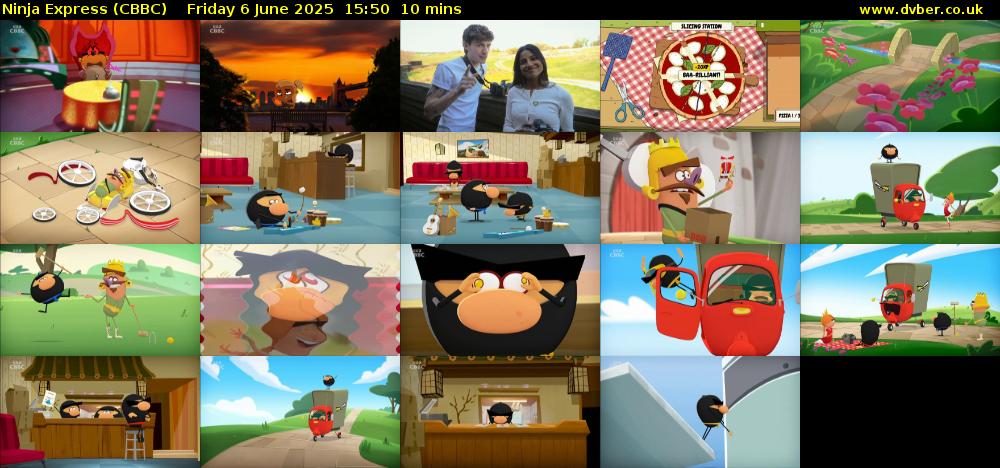 Ninja Express (CBBC) Friday 6 June 2025 15:50 - 16:00